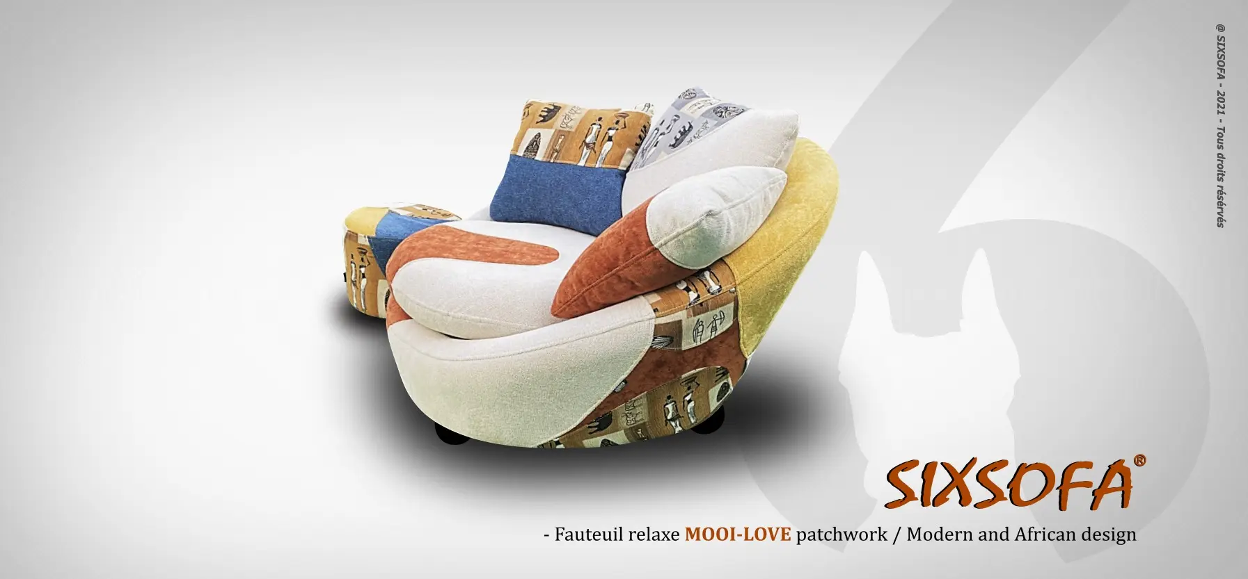 Sixsofa Fauteuil avec repose pied