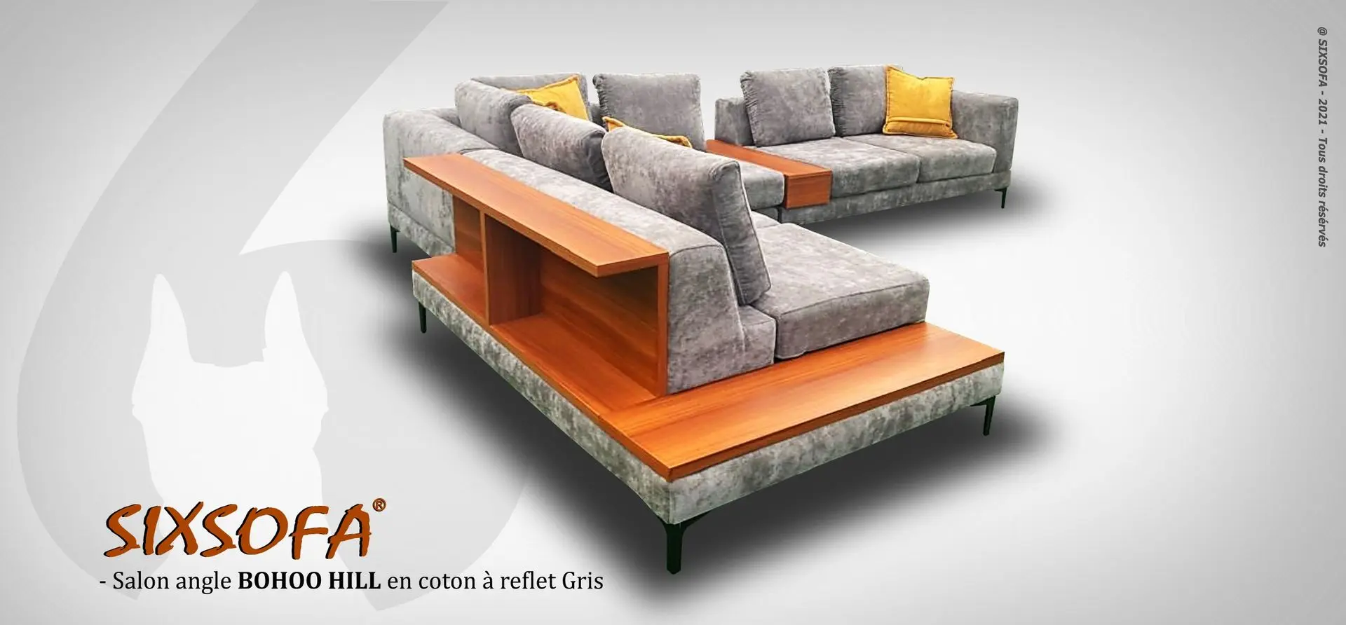 SIXOFA Salon angle BOHOO HILL